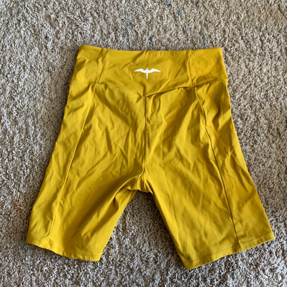 IWA biker shorts golden